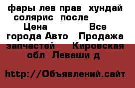 фары лев.прав. хундай солярис. после 2015. › Цена ­ 20 000 - Все города Авто » Продажа запчастей   . Кировская обл.,Леваши д.